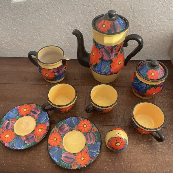 JMrazek Czechoslovakia Vintage Pottery 9 Pieces - Picture 1 of 4